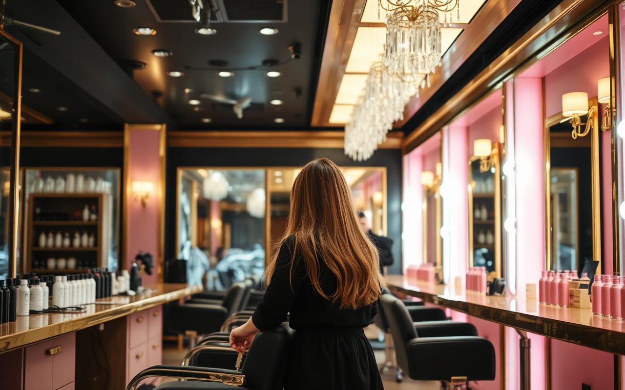 Salon de coiffure premium